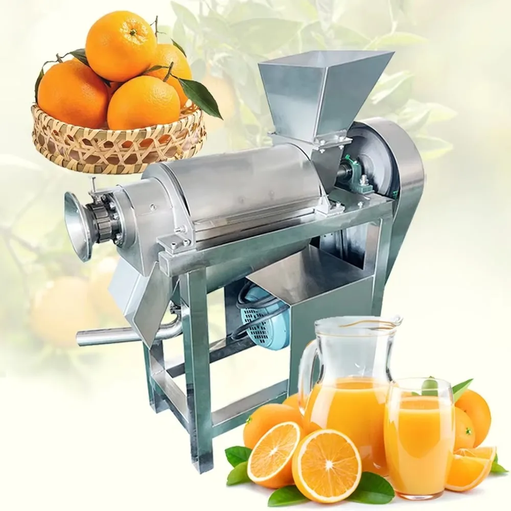 Commercial Orange Juicer Machine Stainless Steel Electric Juice Extractor Maker for Home Kitchen Bar Restaurant