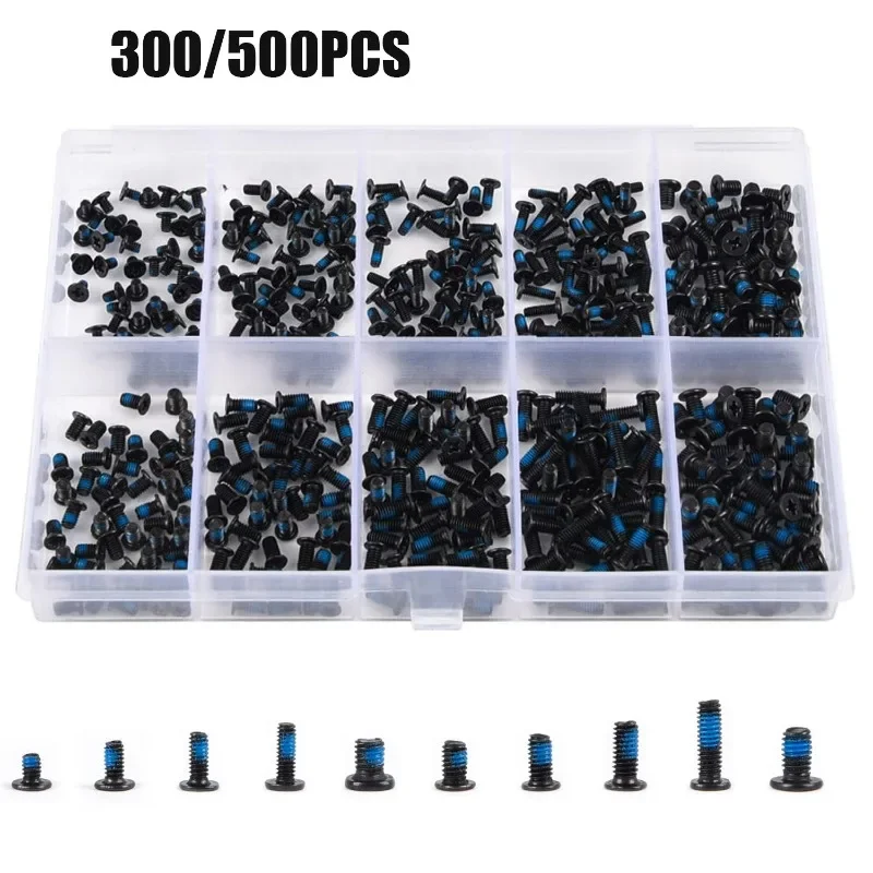 300/500PCS PC Laptop Screws Set Repair Screws Notebook Computer Replacement for Lenovo Toshiba Gateway Motherboard M2/2.5/3