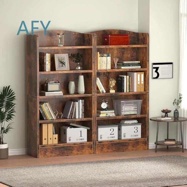 5 Tier Open Bookshelf for Office Display Storage Shelf for Library Living Room Study Home Use Bookcase for Books Decor