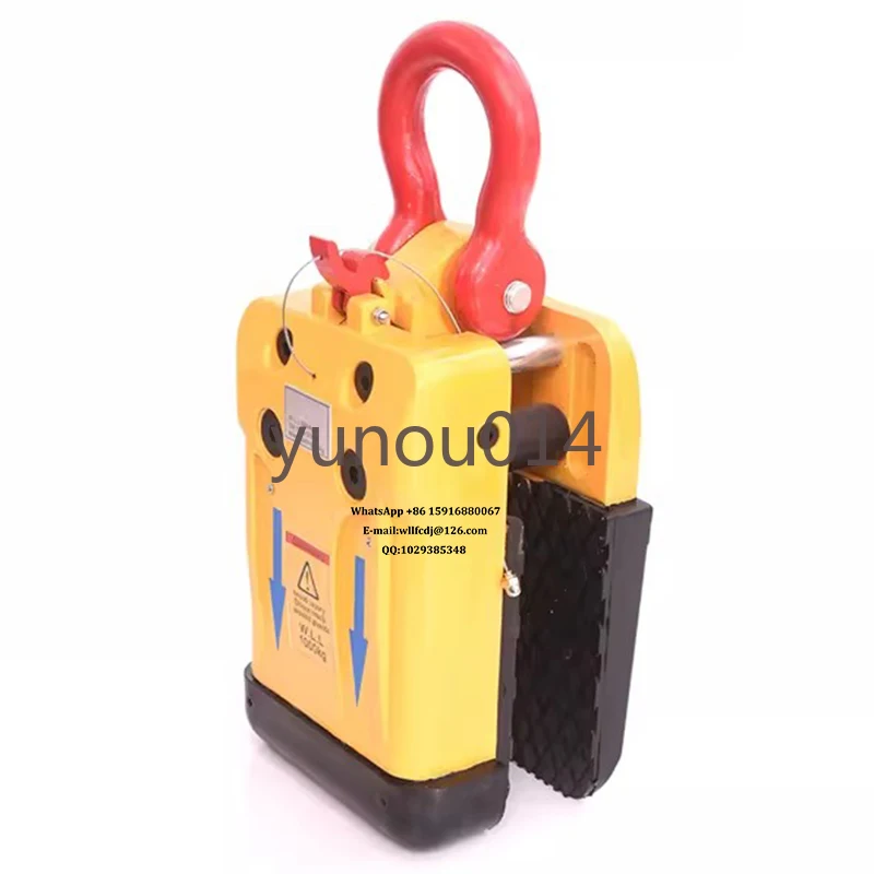 Rubber Lined Stone Slab Clamp, 1000kg, White and Black, Granite Marble Stone Slate Clip, Lifting Tools