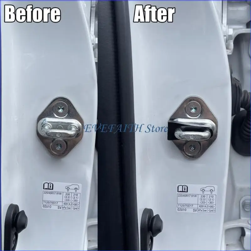 124B Car Door Lock Buffer Damping Shock Absorbers Damping Protector Seal Pad Deadener Quiet Cushion