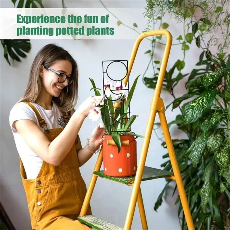 E8BD Versatile Iron Stakes Compatible For Vegetable Cucumber Climbing Plant Support Trellis Garden Plant Stem Flower Bracket