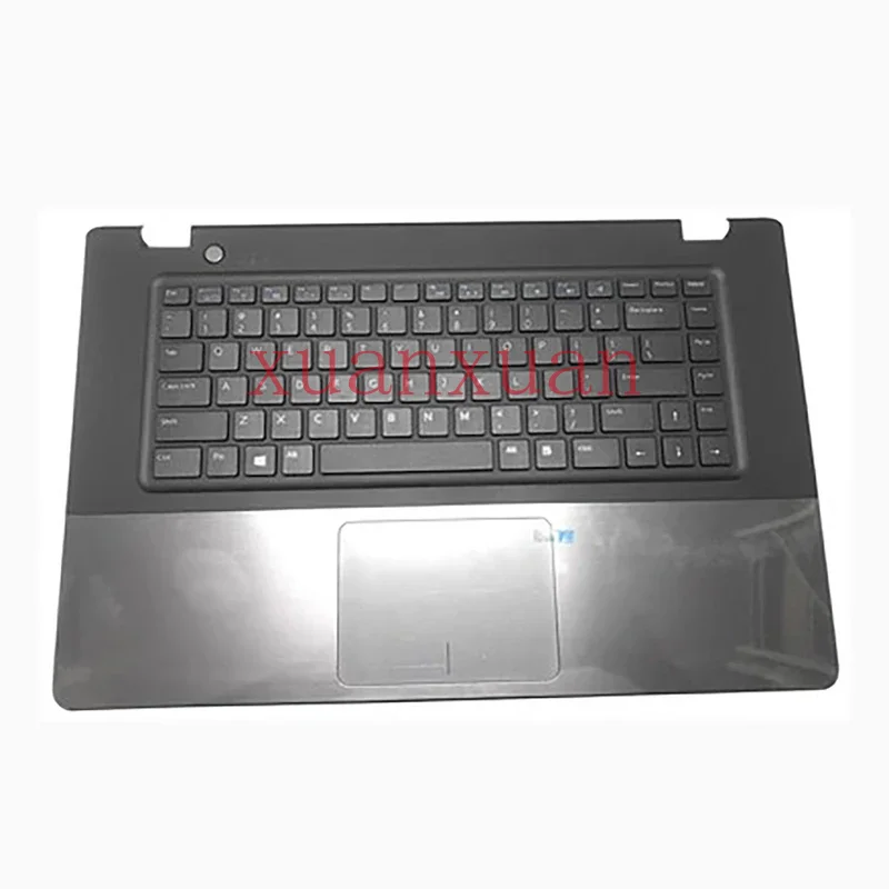 

Клавиатура для ноутбука Dell VOSTRO 5560V5560 P34F P34H, серый цвет, упор для ладони, сенсорная панель, без отверстия для отпечатков пальцев