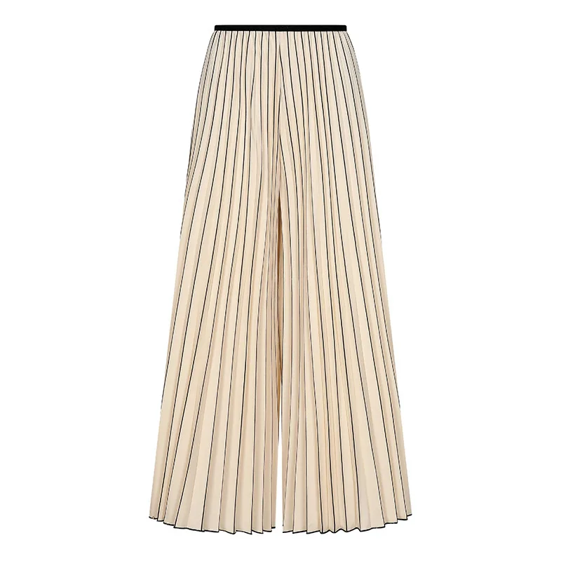 最高品質のイセイミヤケカジュアルパンツ秋の新ファッションプリーツオルガンプリーツプラスサイズパンツハイウエスト薄いプリーツパンツ