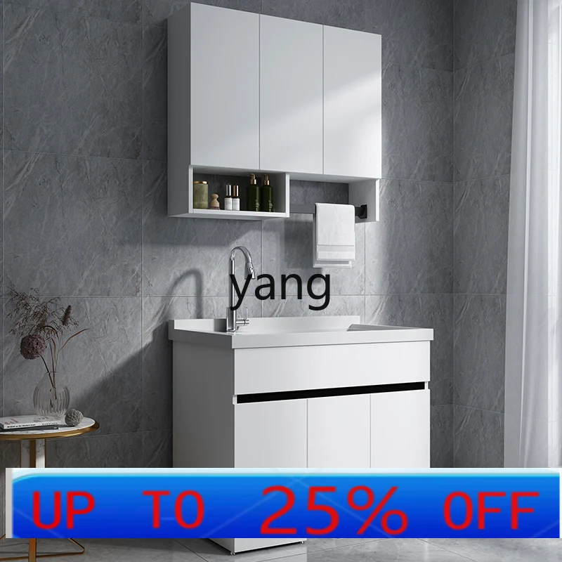 

CX honeycomb aluminum balcony laundry cabinet simple laundry pool wash basin with washboard