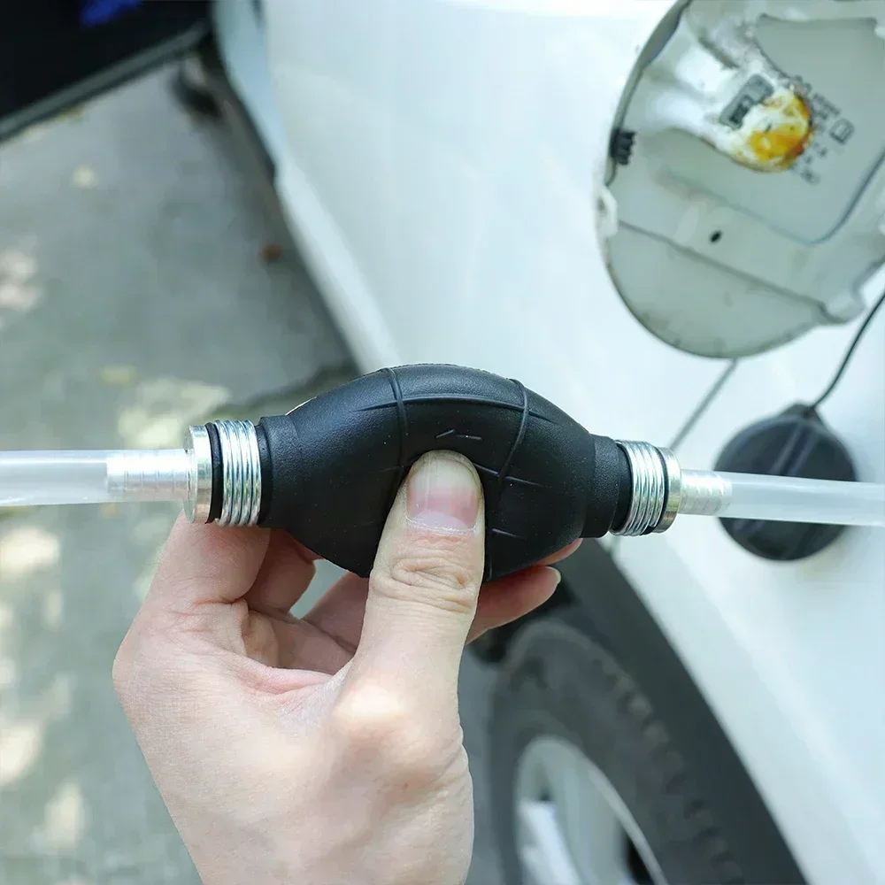 Rubber Aluminum Universal Petrol Diesel Hand Fuel Pump Manual Liquid Oil Transfer Pump Gasoline Pump Oil Suction Device view 6
