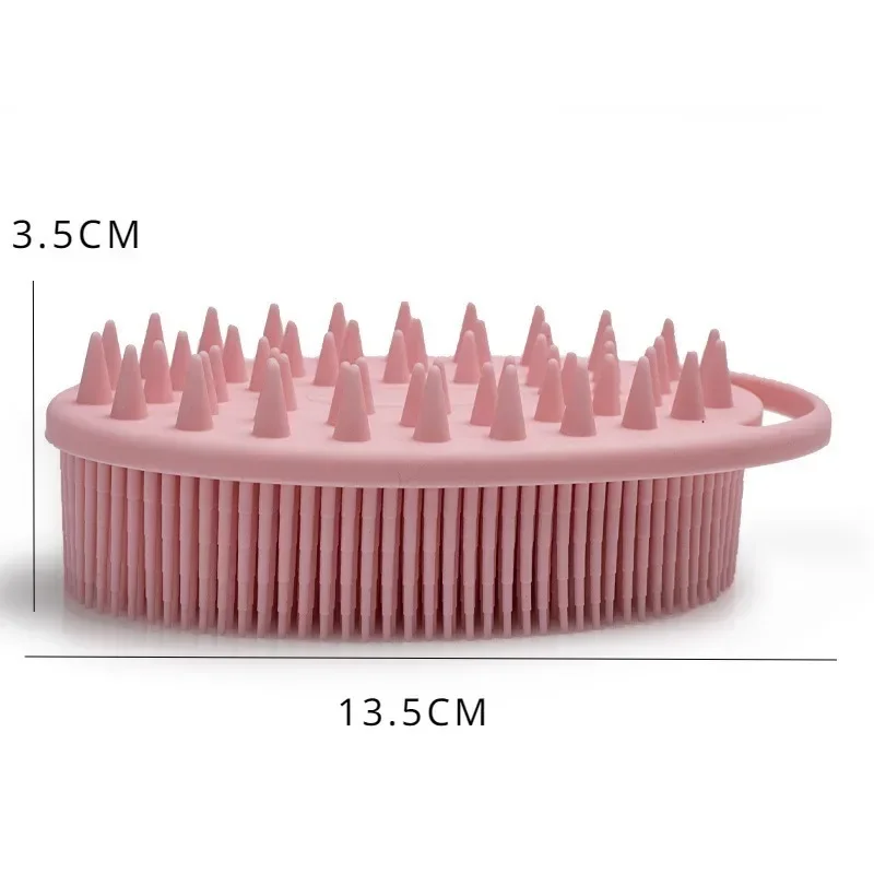 Massage Brush Silicone Exfoliating Shower Massage Scraper Bathroom Non-slip Bath Mat Back Foot Wash Body Cleaning Bathing Tool