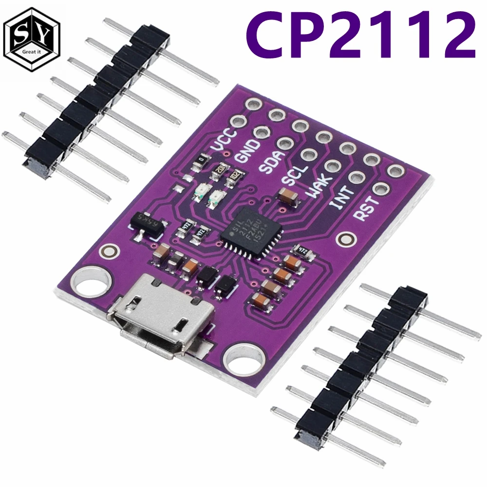 CP2112 Debug Board USB to SMBus I2C Communication Module 2.0 MicroUSB 2112 Evaluation Kit for CCS811 Sensor Module for arduino