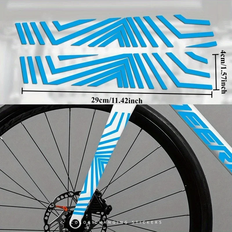 Teamwork Cycling Sticker, Glossy Multicolor Self-Adhesive Vinyl Decal for Road Bike Motorcycle Frame Decoration