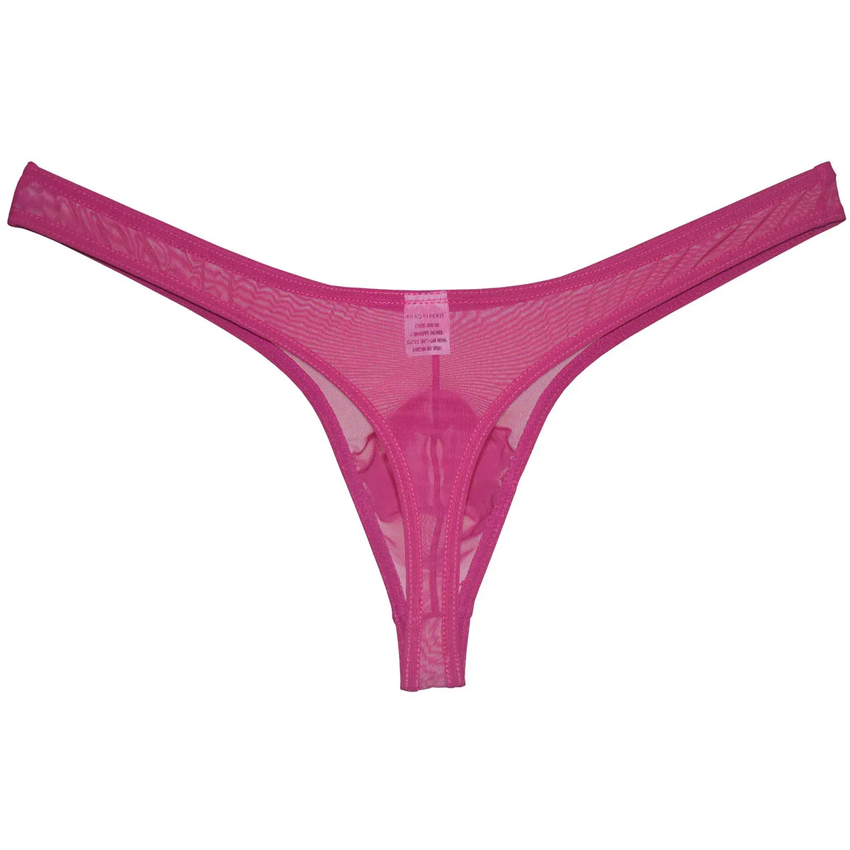 Men's Sheer Mesh Thong Underwear Ultra-Thin Soft Breathable Lightweight Micro Panties Men Low Rise Thong G-string No-Show