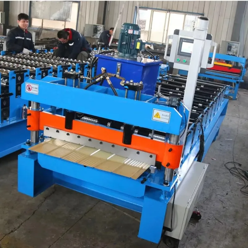 YG Customized New Type Galvanized Steel Metal Sheet Trapezoidal Roofing Sheet Profile Cold Roll Forming Making Machine For Roof