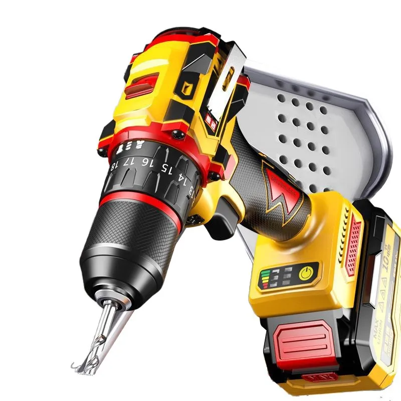 

electric drill, high-power household impact charging drill, wall beating lithium battery pistol electric screw