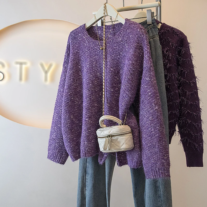 

Slim Fit Knitwear Faionable Women's irt plus Size Autumn Winter New Sle Comfortable Breathable Long Sve Color