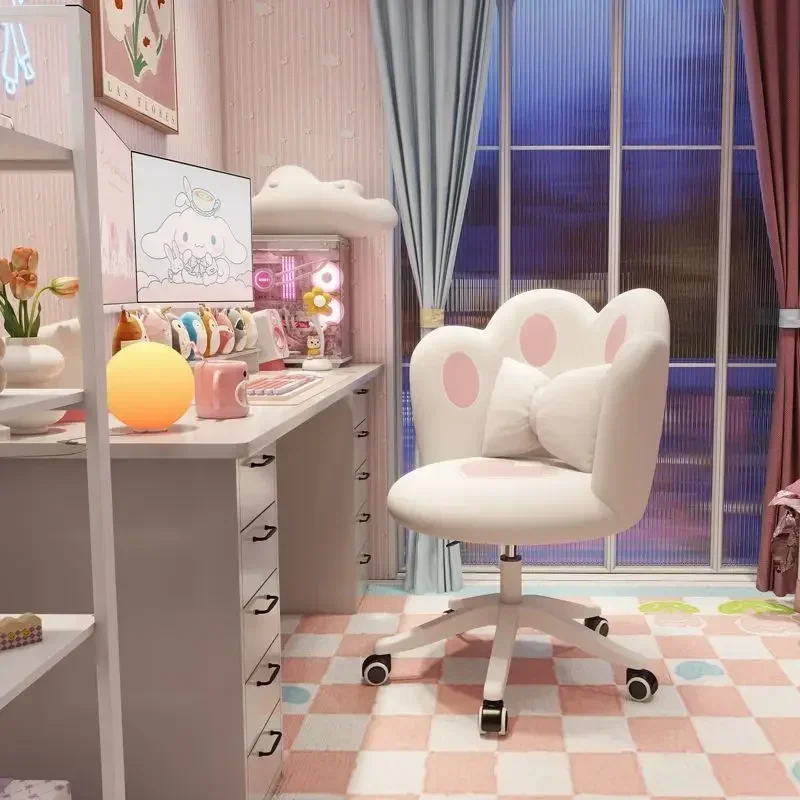 Internet celebrity cat claw computer chair ins wind cute super soft girls home comfortable student dormitory can lift makeup image 3