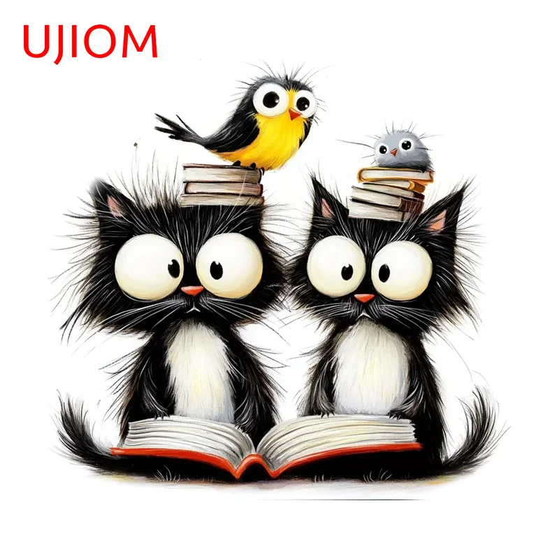 UJIOM Edition Interesting Cat Wall Sticker Popular Funny Enchanting High Quality Waterproof Decal Suitable For Smooth Surface