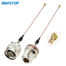 1Pcs N Male/Female to U.FL IPX-1 Female Jack Connector RG178 RF Coaxial Cable for PCI Wifi Card Wireless Router 10CM-50CM