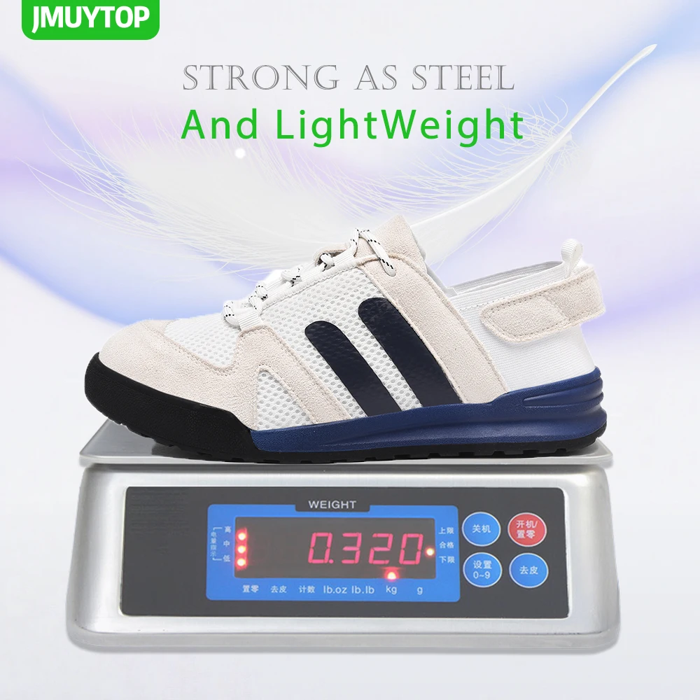 Lightweigh Women work safety Shoes Comfor security shoes woman steel toe Sneakers Breathable Non-Slip summer work boots