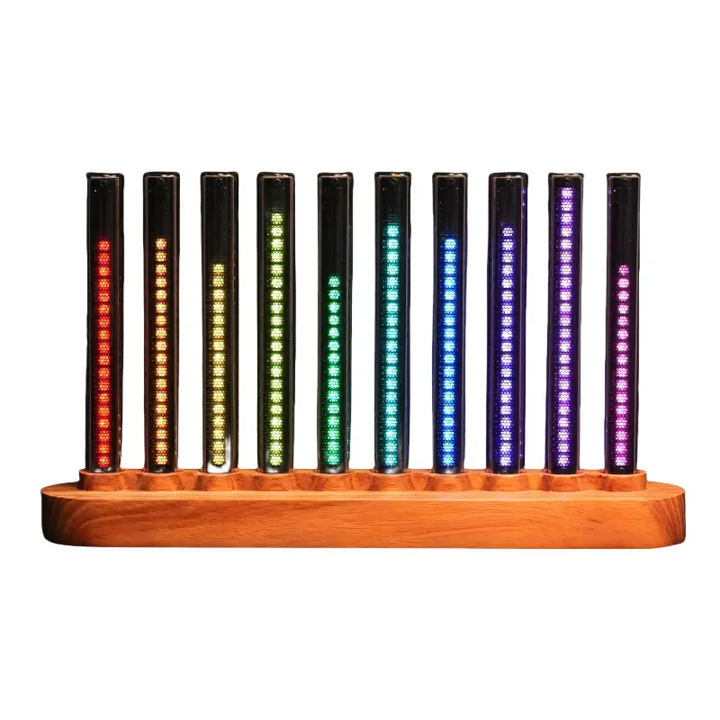 RGB Music Spectrum Rhythm Atmosphere Light Glow LED Sound Pickup Lamp Table With E-Sports Desktop Ornament Sound Control