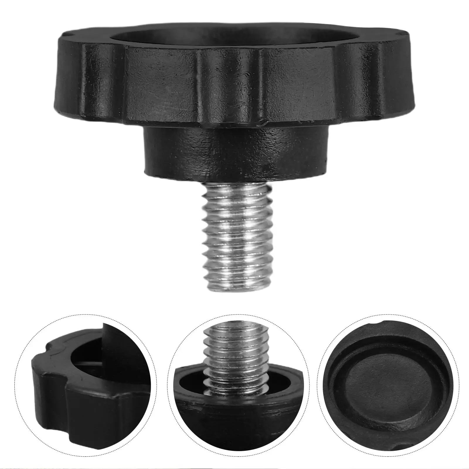 Accessori per ombrelloni Parti durevoli per ombrelloni Patio esterno Spiaggia Manopola di ricambio Vite Base in plastica Filettatura manuale