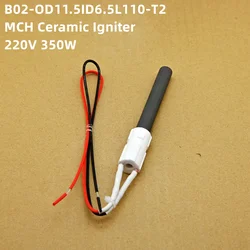 Ceramic igniter 220V 350W, quick ignition for home appliance accessories pellet stove igniter 110mm