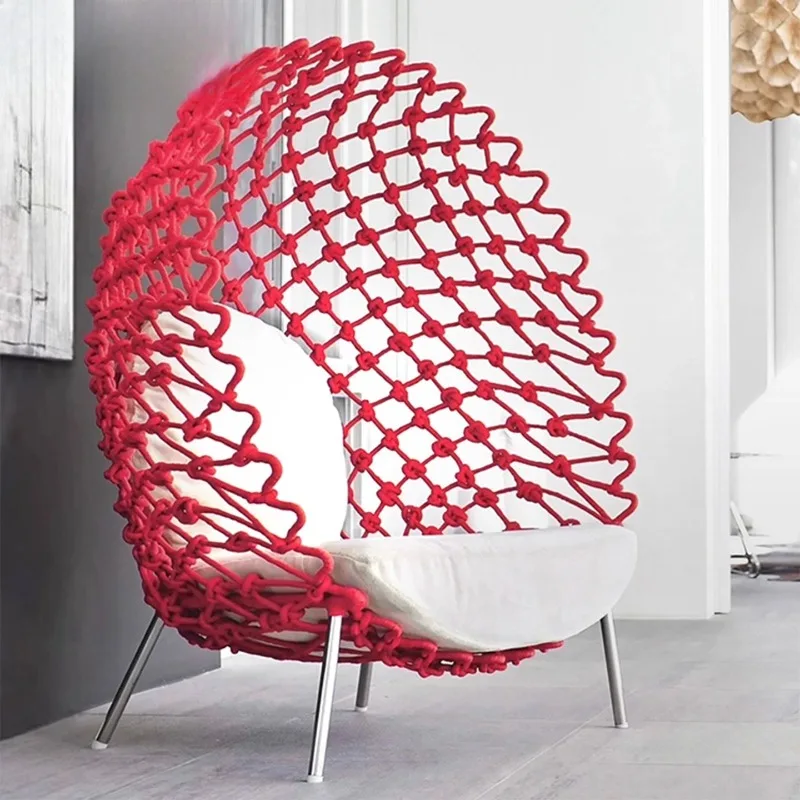 

Outdoor rattan sofa Outdoor courtyard Leisure B & B Hotel Villa terrace Lazy single lounge chair