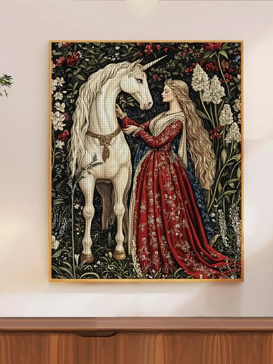1 Stück 40X50CM/15,74*19,7 Zoll Gestempeltes Kreuzstich-Set für Frauen DIY-Set 11CT/14CT DIY-Stickset DIY-Kreuzstich-Set – Detail 1
