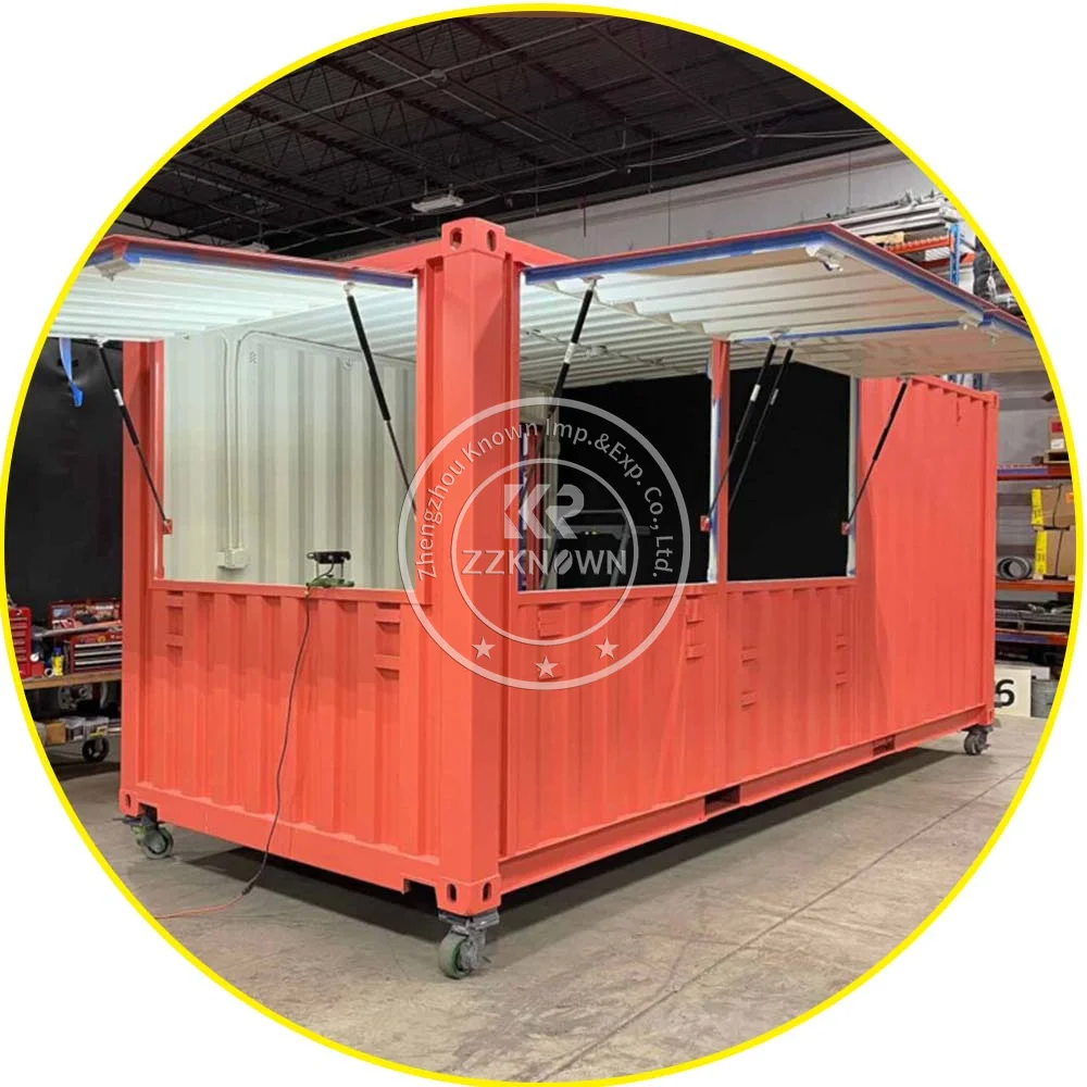 Fast Food Container Prefab Mobile Factory Customized Assembly House Coffee Shop Container Bar 20ft 40ft Prefabricated House