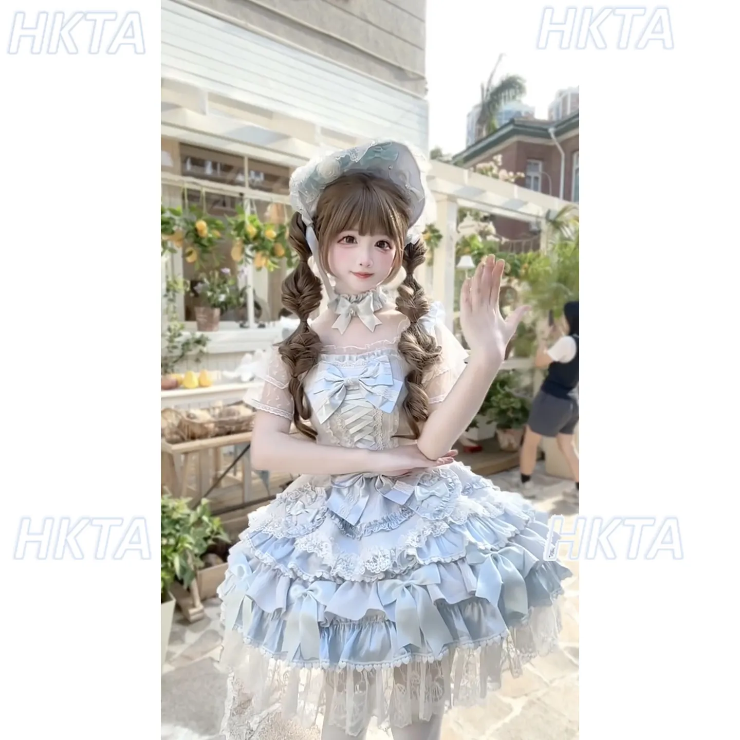Japanese Summer Thin Kawaii Cute Lolita Top Girl Ancient Sweet Lace Bow High Waist Cake Princess Dress Jsk Ball Gown Dress Women
