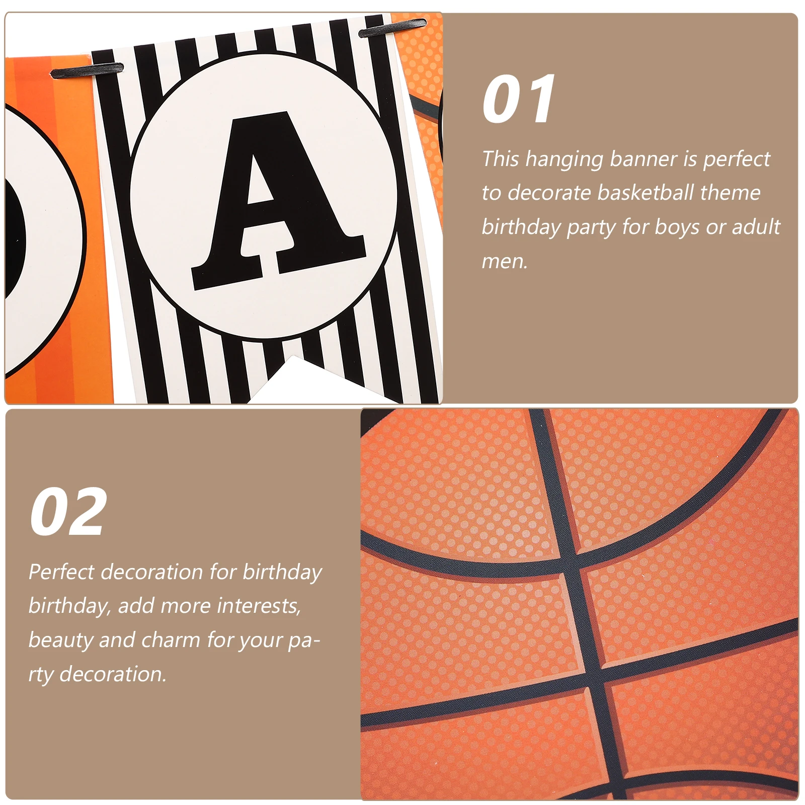 

Alipis Basketball Party Decorations 2 Sets Banner Supplies for Boys Girls Hoop Theme Birthday Decoration