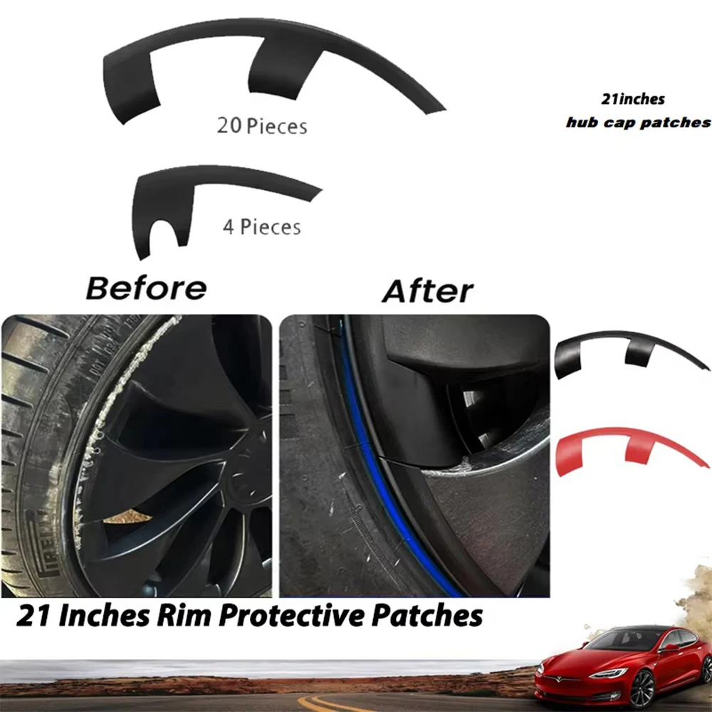 21 بوصة غطاء محور التوربينات غطاء الاطارات حافة التصحيح ل نموذج Y 2021-2023 حماة ABS حافة حامي 2024 اكسسوارات