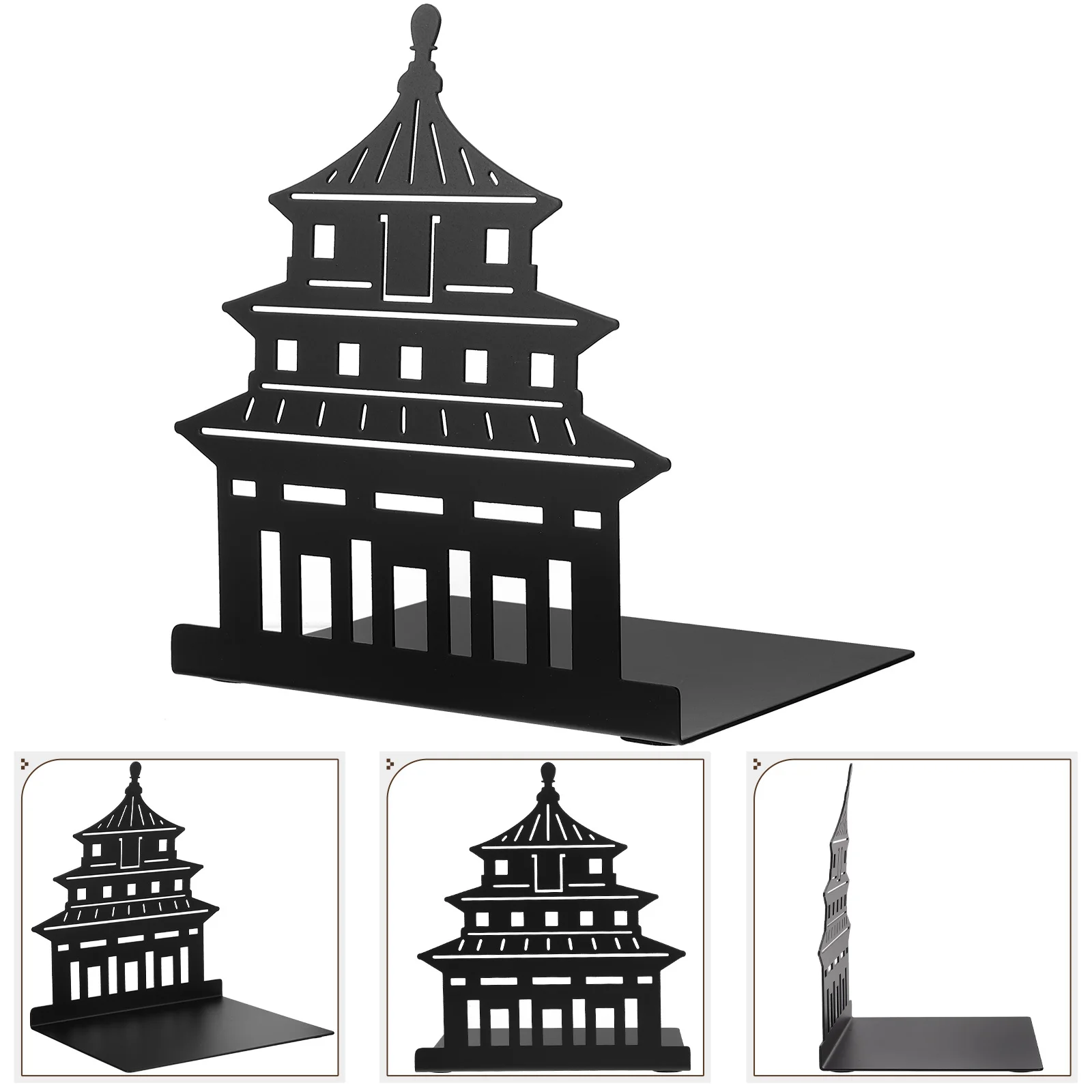 Metal Bookends Minimalist Design Heavy Duty Holder For Shelf Organizer File Storage Reading Book Stands Desktop Book