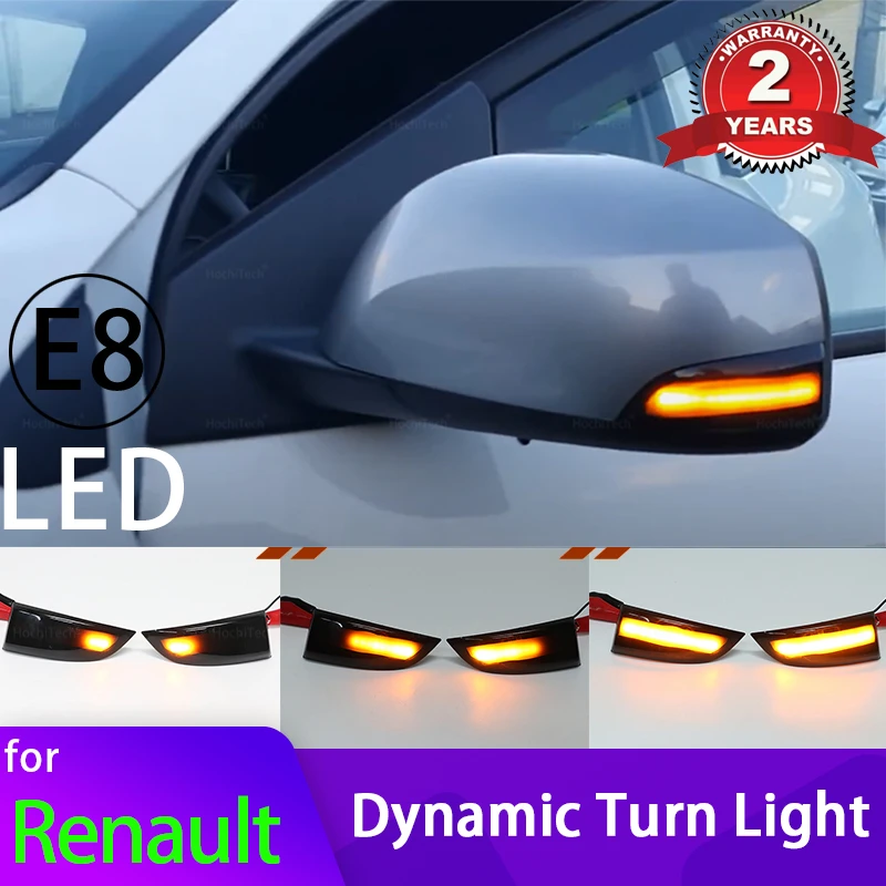 Luz LED de intermitente dinámica, lámpara intermitente de ala lateral para Renault Scenic Megane Laguna Fluence Latitude Safrane MK3 Samsung SM5