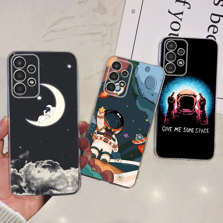 For Samsung Galaxy A13 Case SM-A135F Cartoon Flower Painted Soft Phone Cover For Samsung A32 SM-A325F A 32 A 13 4G 5G 2022 Funda