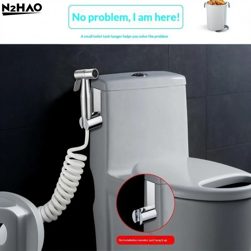 1pcs Stainless Steel Holder Hook Hanger  Sprayer Holder Toilet Bathroom Attachment Hanging Bracket For Hand Shower