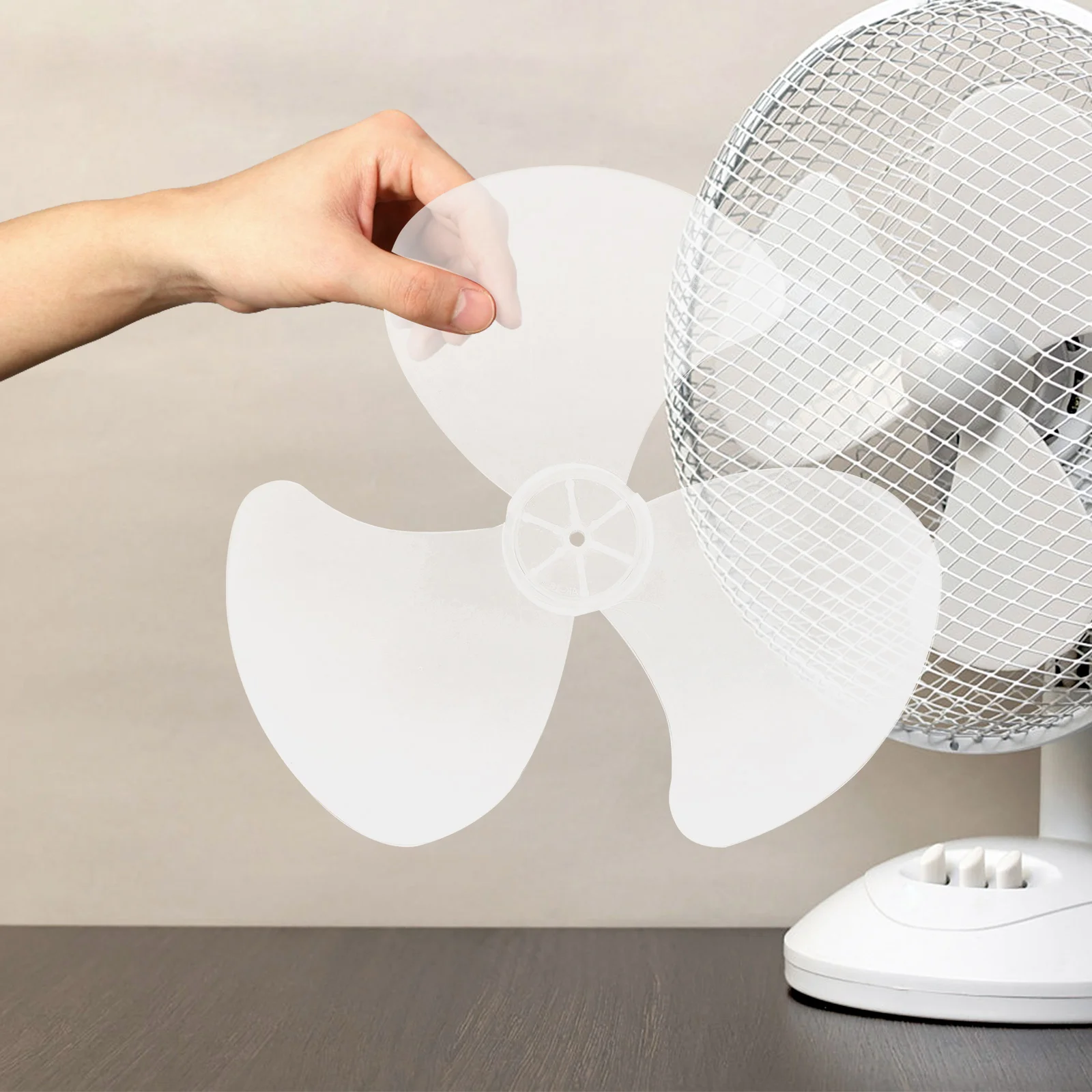 

Electric Fan Blade Replacement Plastic Blades for Table Standing Pedestal Fans Accessories Silent Durable Easy Install Clean