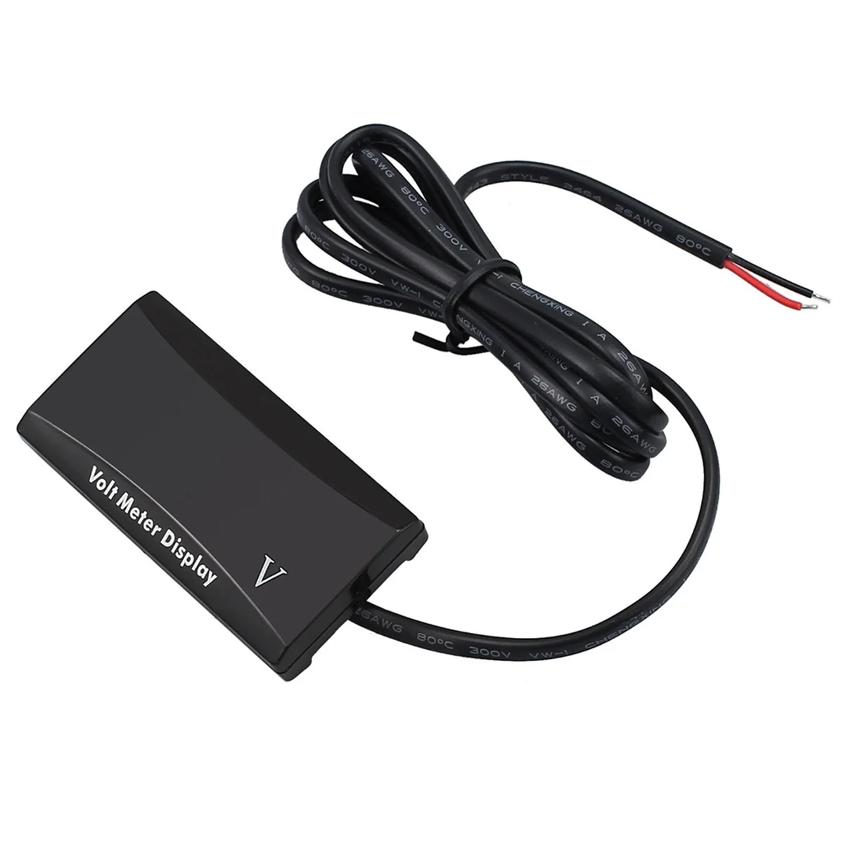 #30F Automotive Parts & Accessories,12V Battery Voltmeter Display Digital Voltmeter LED Blue Light,Black
