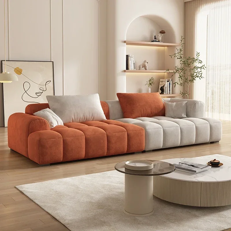 

Minimalista Velvet Living Room Sofa Recliner Armchair Quilted Relax Living Room Sofa Pouf Simple Cloud Couch Divano Gonfiabile