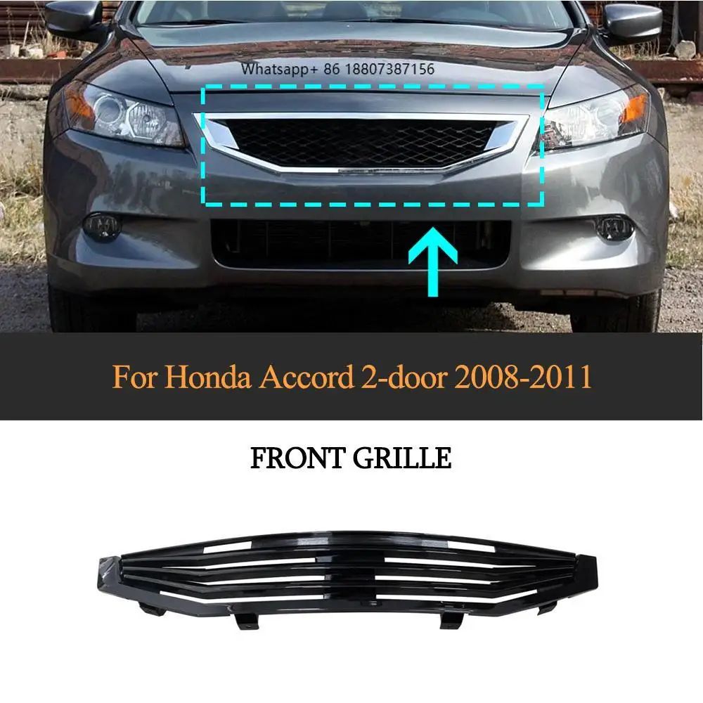 

2008-2011 forHonda Accord 2-Door Gloss Black ABS Grille