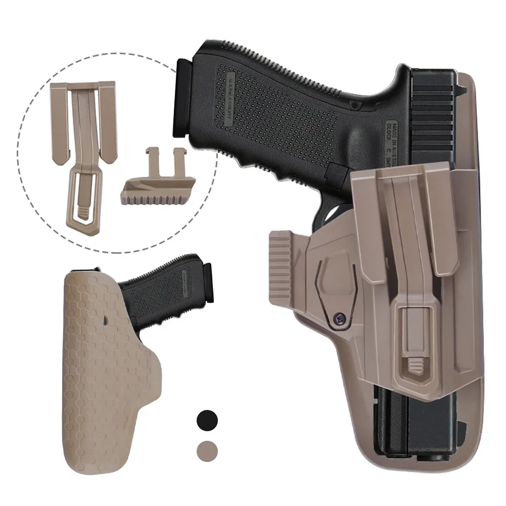 حافظة الحزام الداخلي للمسدس G-9 المحمولة مناسبة لمجلة ملحقات الصيد التكتيكية الخارجية GLOCK 17، 19، 22، 23