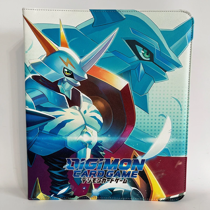 450pcs Digital Monster DTCG Card Album 9Grid30Pages Zipper Cards Binder Book Folder Digimon Adventure Games Card Collection Book