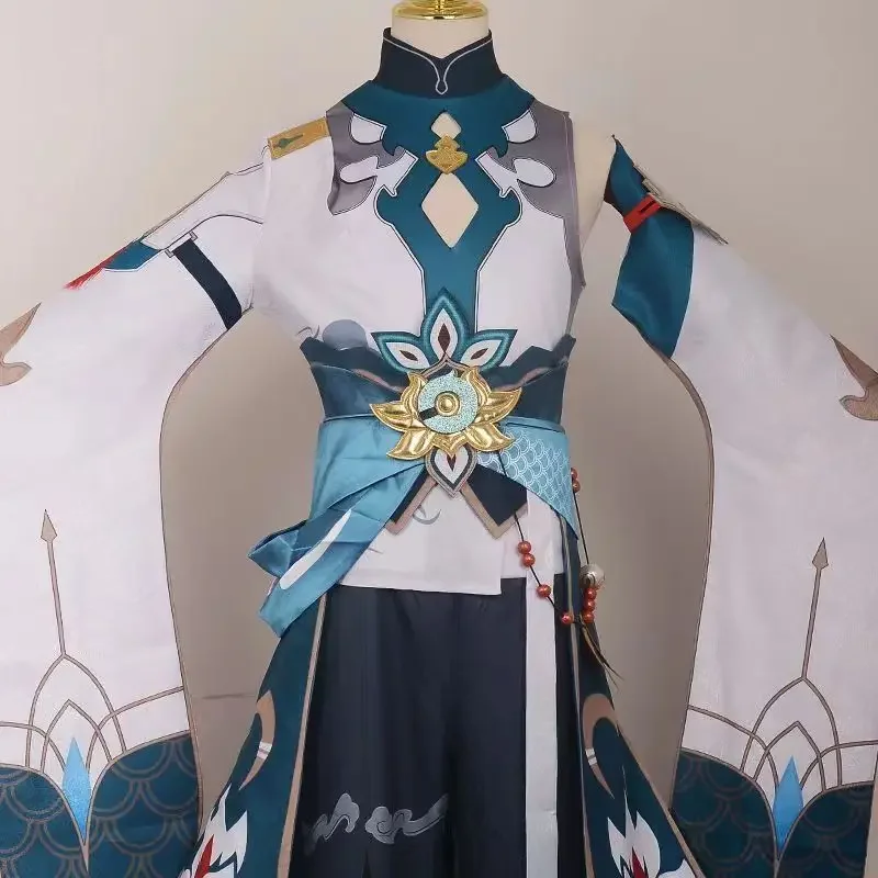 أزياء Imbibitor Lunae التأثيرية Dan Heng مع أغطية الرأس وأقراط تناسب دعائم الهالوين لملابس أنيمي الهزلية Con Danheng 2025