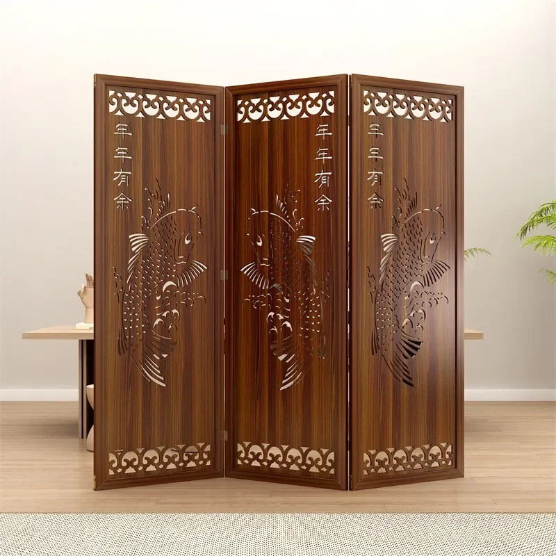 New Chinese Style Modern Simple Door Entry Screen Partition Living Room Office Creative Decoration Mobile Occlusion Divider