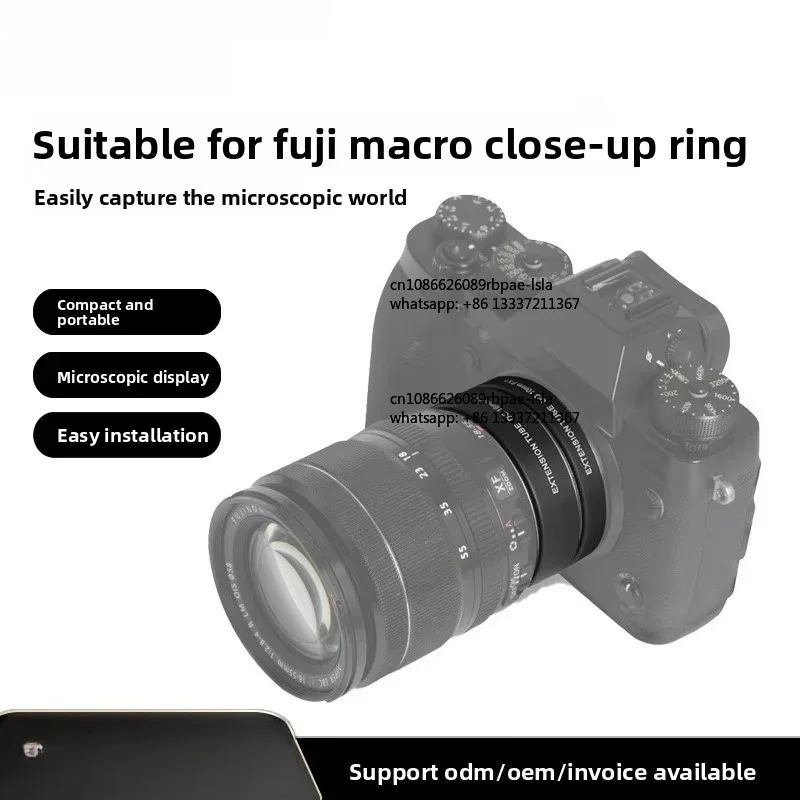 Macro Close-up Ring Electronic Auto Focus Full Frame for Fu Camera DSLR Extension Lens Adapter