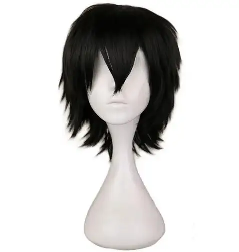 Anime Death Note L Cos Synthetic Wig Mens L.Lawliet Heat Resistant Hair Pelucas Cosplay Costume Hair Wig