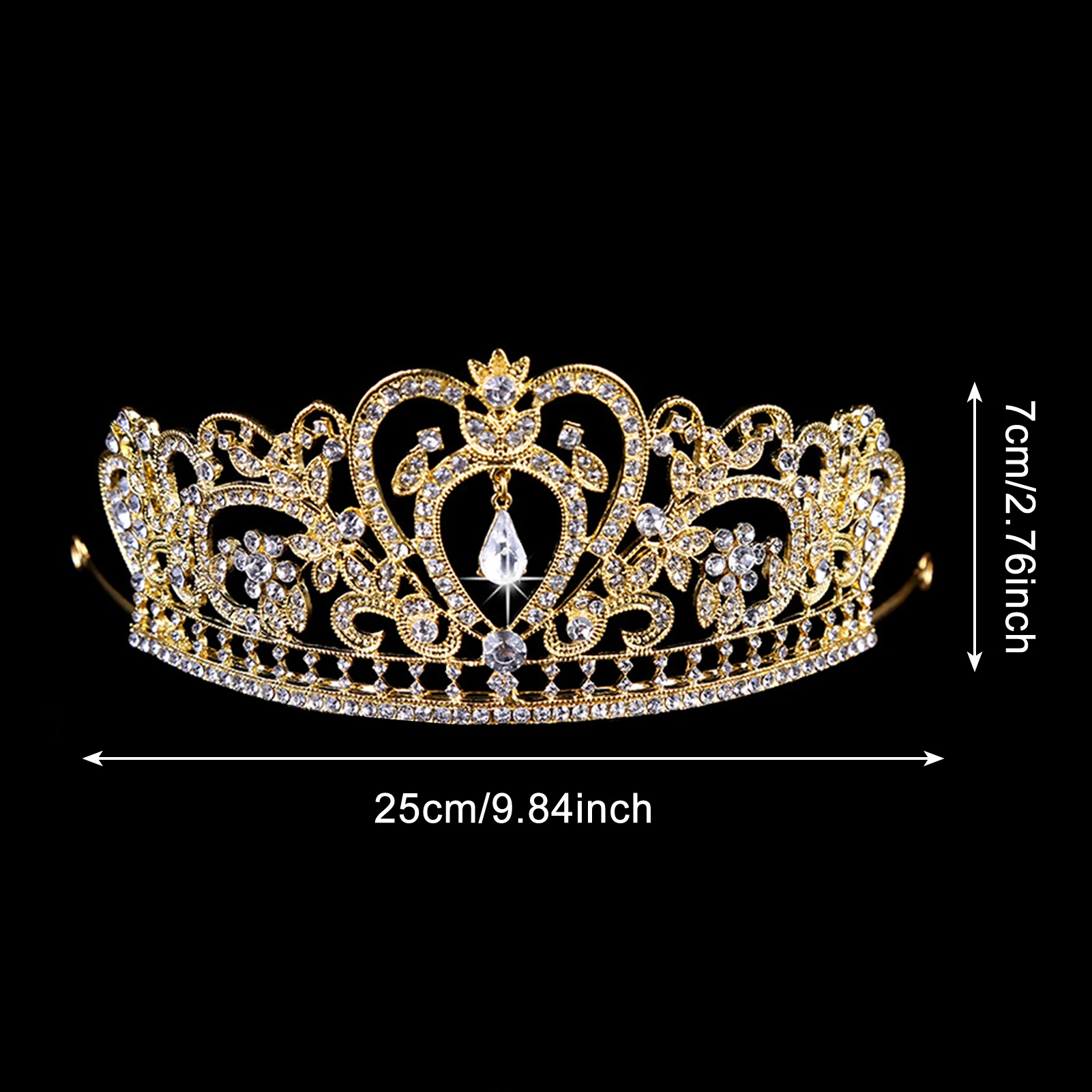 Свадебная корона с кристаллами – обзор и цена Queen Accessories