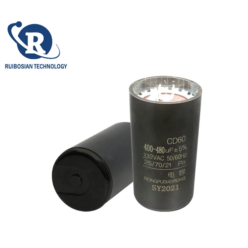 330V CD60 cold storage air conditioning refrigeration compressor 400-480UF freezer starter auxiliary US-grade capacitor