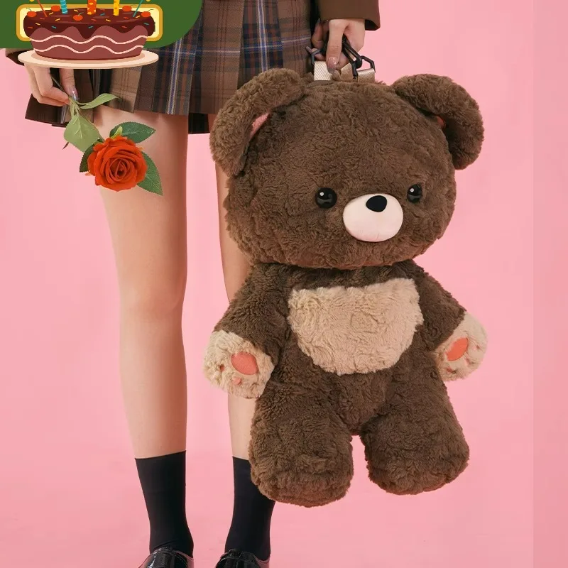 【Coulee】Love Bear Backpack Bag Plush Doll Doll Cute Schoolbag Red Panda Lolita