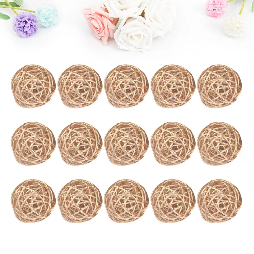 

15pcs Hanging Vine Ball Tree Ball Decorations For Christmas Diy Craft Home Office Cafe Restaurant Party Decoration Gift