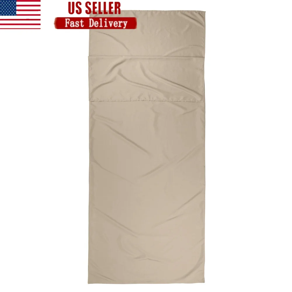 

Дышащий полиэстер, спальный мешок для кемпинга, легкий изоляционный мешок для переноски в комплекте, можно стирать в машине на открытом воздухе