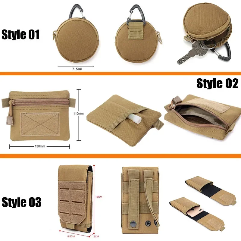 Outdoor sports bag Molle system accessory bag tactical bag for easy carrying, wear-resistant and scratch resistant